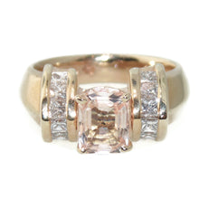 Load image into Gallery viewer, Imperial Topaz and Diamonds Ring in 14k Yellow Gold