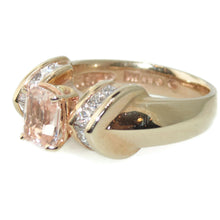 Load image into Gallery viewer, Imperial Topaz and Diamonds Ring in 14k Yellow Gold