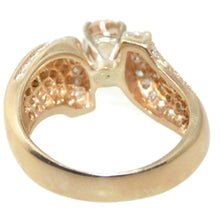 Load image into Gallery viewer, Oval Imperial Topaz and Diamonds Ring in 14k Yellow Gold
