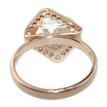 Load image into Gallery viewer, Custom-Made Slice Diamond Ring in 14k Rose Gold
