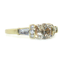 Load image into Gallery viewer, Custom Made Champagne Diamond Ring in 18k Yellow Gold