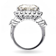 Load image into Gallery viewer, Custom-Made 8 carat Diamond Ring in 18k White Gold