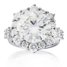 Load image into Gallery viewer, 8 carat Diamond Ring in 18k White Gold