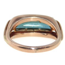 Load image into Gallery viewer, Vintage Men&#39;s Green Tourmaline Ring in 14k Rose Gold
