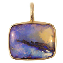 Load image into Gallery viewer, Tahitian Artist 14k Yellow Gold Opal Statement Pendant