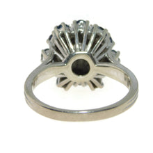 Load image into Gallery viewer, Vintage Sapphire and Diamond Ring in 14k White Gold