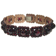 Load image into Gallery viewer, Vintage Estate Natural Bohemian Garnet Statement Bracelet
