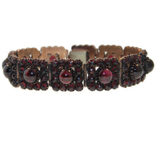 Load image into Gallery viewer, Vintage Estate Natural Bohemian Garnet Statement Bracelet