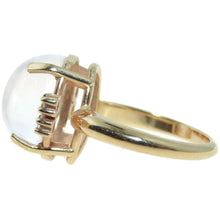 Load image into Gallery viewer, Star Moonstone and Diamond Ring in 14k Yellow Gold
