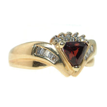 Load image into Gallery viewer, Natural Garnet Statement Diamond Ring