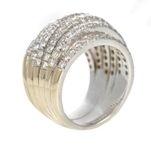 Load image into Gallery viewer, Two Carat Diamond Stack Ring Made in 14k White Gold