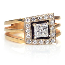 Load image into Gallery viewer, Men's Custom Geometric Diamond Ring