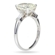 Load image into Gallery viewer, Custom-Made 3.0 Carat Cushion Cut Diamond Engagement Ring in Platinum