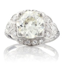 Load image into Gallery viewer, Vintage 1920's Art Deco Diamond Ring in Platinum