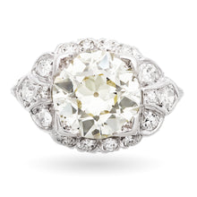 Load image into Gallery viewer, Vintage 1920's Art Deco Diamond Ring in Platinum