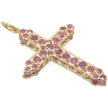 Load image into Gallery viewer, Vintage 2 Side Ornate Filigree Cross Pendant in 18k Yellow Gold
