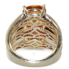 Load image into Gallery viewer, Estate Citrine and Garnet Statement Ring in 14k Yellow Gold
