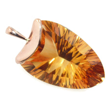 Load image into Gallery viewer, Estate 14k Rose Gold Fancy Cut Citrine Pendant
