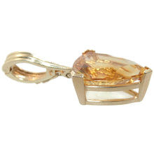 Load image into Gallery viewer, Estate 14k Yellow Gold Fancy Cut Citrine Pendant
