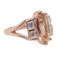 Load image into Gallery viewer, Imperial Topaz and Diamonds Ring in 14k Rose Gold

