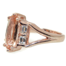 Load image into Gallery viewer, Imperial Topaz and Diamonds Ring in 14k Rose Gold
