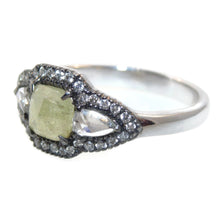 Load image into Gallery viewer, Yellow Diamond Ring in 18k White Gold
