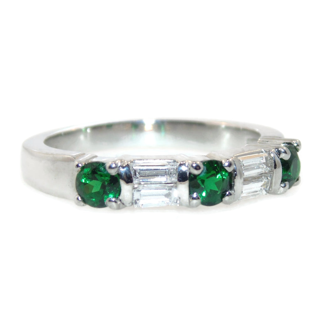 Green Tsavorite Garnet Ring