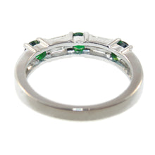 Load image into Gallery viewer, Green Tsavorite Garnet Ring with Diamond in Platinum
