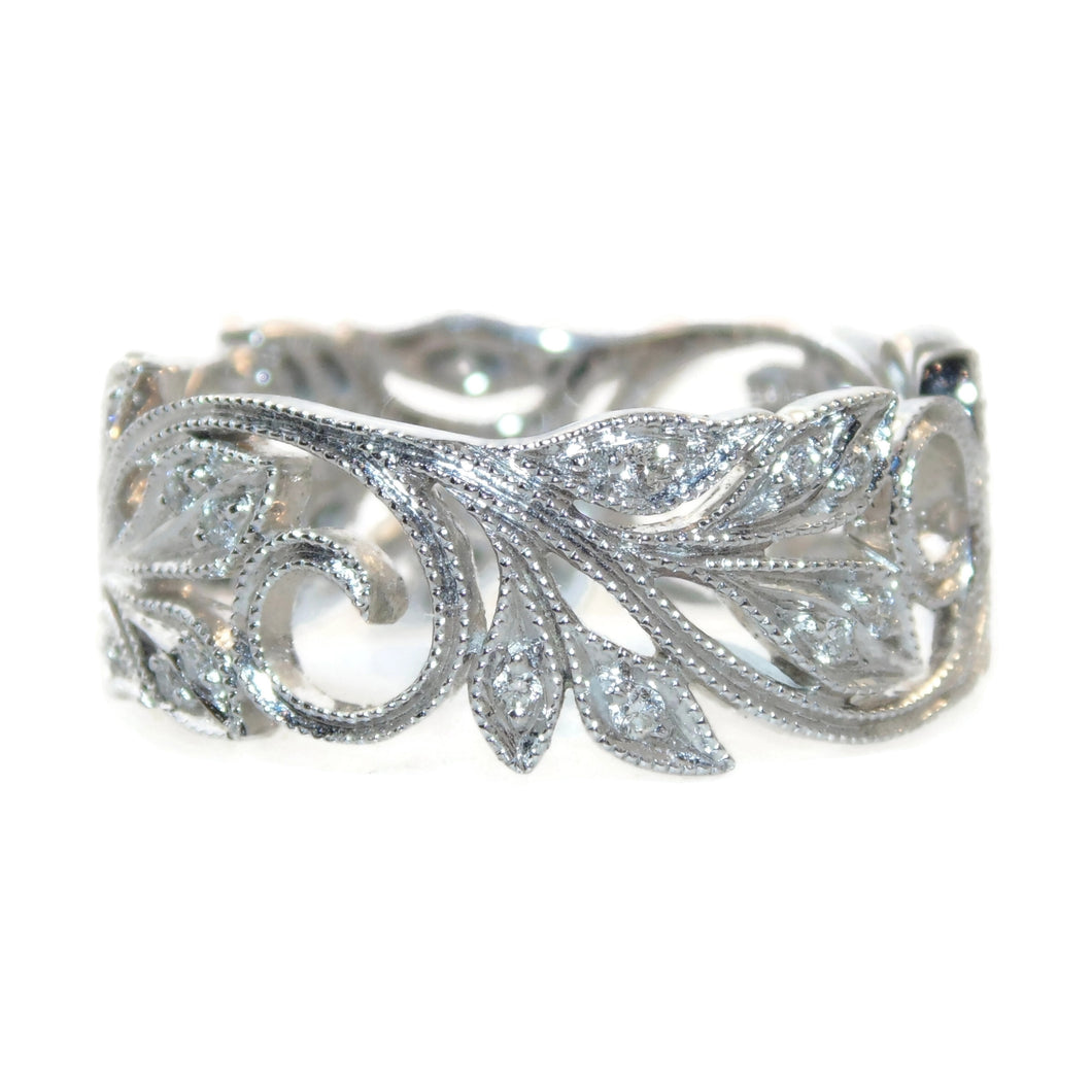 Cut Out Floral Shapes Band Ring