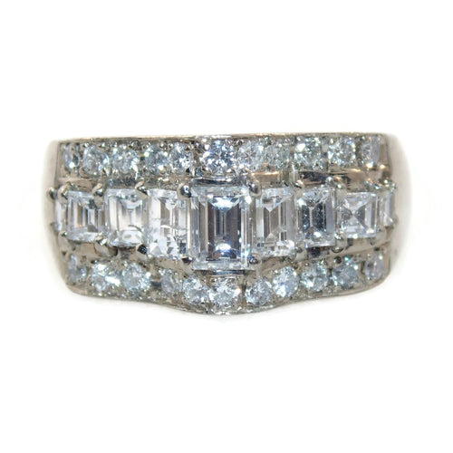 White Gold Band Ring