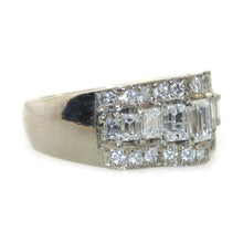 Load image into Gallery viewer, Statement Diamonds 18k White Gold Band Ring
