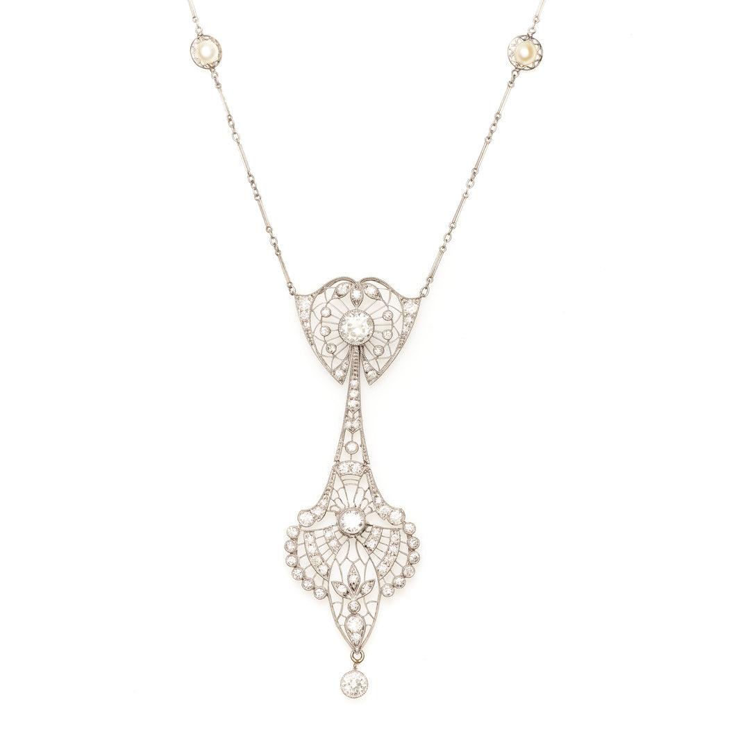 Art Deco Diamond Pendant | Beverley K