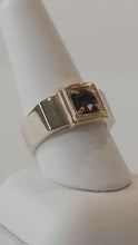 Load and play video in Gallery viewer, Custom-Made Men&#39;s Burmese Ruby Ring in 14k Yellow Gold
