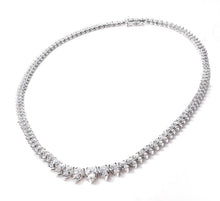 Load image into Gallery viewer, 20&quot; Custom-Made Graduated Diamond Necklace in 18k White Gold
