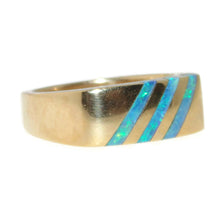 Load image into Gallery viewer, Estate Australian Opal Signet Ring in 14k Yellow Gold

