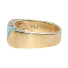 Load image into Gallery viewer, Estate Australian Opal Signet Ring in 14k Yellow Gold
