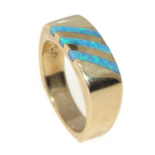 Load image into Gallery viewer, Estate Australian Opal Signet Ring in 14k Yellow Gold
