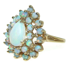 Load image into Gallery viewer, Vintage Opal Statement Cluster Ring in 14k Yellow Gold
