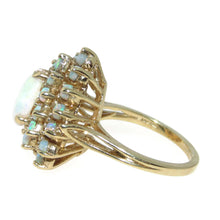 Load image into Gallery viewer, Vintage Opal Statement Cluster Ring in 14k Yellow Gold
