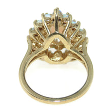 Load image into Gallery viewer, Vintage Opal Statement Cluster Ring in 14k Yellow Gold
