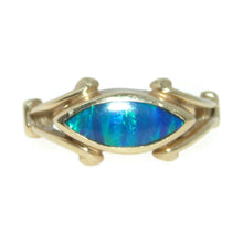Load image into Gallery viewer, Estate Australian Opal Doublet Ring in 14k Yellow Gold
