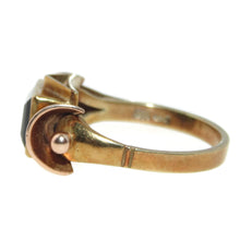 Load image into Gallery viewer, Vintage Green Tourmaline Ring Ornate Art Deco 14k Rose Gold
