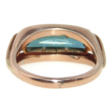 Load image into Gallery viewer, Vintage Men&#39;s Green Tourmaline Ring in 14k Rose Gold
