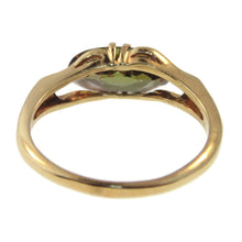 Load image into Gallery viewer, Estate Green Watermelon Tourmaline Ring in 14k Yellow Gold

