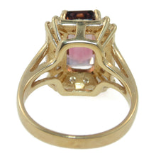 Load image into Gallery viewer, Estate Tourmaline and Diamond Ring in 14k Yellow Gold
