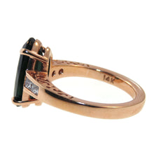 Load image into Gallery viewer, Estate Green Tourmaline and Diamond Ring in 14k Rose Gold

