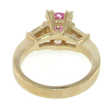 Load image into Gallery viewer, Estate Pink Tourmaline and Diamond Ring in 14k Yellow Gold
