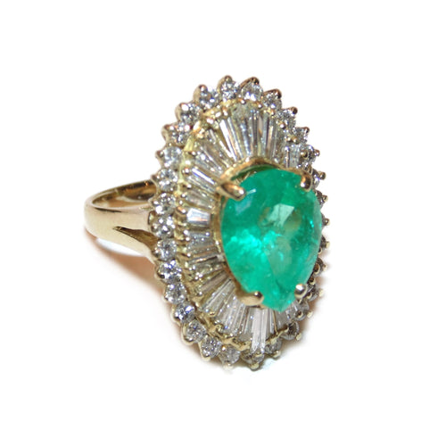 Bezel Set Peridot Ring with Hidden Diamonds
