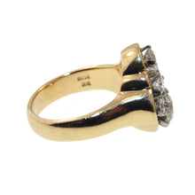 Load image into Gallery viewer, Estate Statement Round Brilliant Cut Diamond Ring in 14k Yellow Gold
