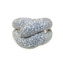 Load image into Gallery viewer, Estate Wrap 18k White Gold 4.0 Carat Diamond Statement Ring

